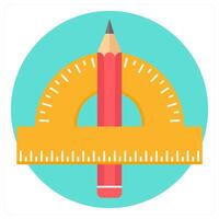 Geometry and educations icon concept vector
