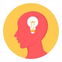 Idea and help icon concept vector