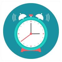 Alarm and clock icon concept vector