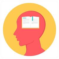 Knowledge and human brain icon concept vector
