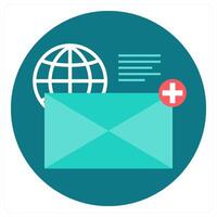 Email and draft icon concept vector