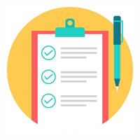 Checklist and reminder icon concept vector