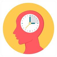 Time management and automation icon concept vector