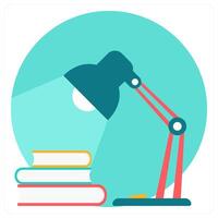 Lamp and table lamp icon concept vector