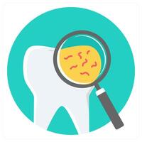 Tooth Germs and germs icon concept vector