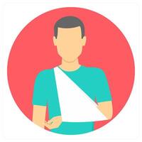 Bone Injury and bone icon concept vector