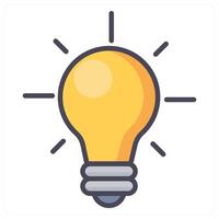 Idea and bulb icon concept vector