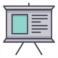 Presentation Board and board icon concept vector