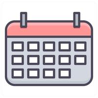Calendar and event icon concept vector