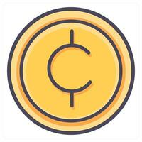 Cent and dollar icon concept vector