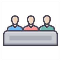 Meeting and board icon concept vector