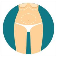 Cosmetic Surgery and cosmetic icon concept vector