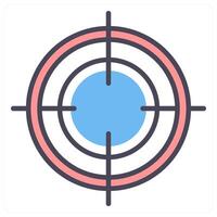 Focus and target icon concept vector