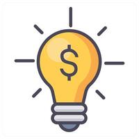 Idea and bulb icon concept vector