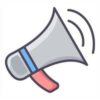 Promotion and bullhorn icon concept vector