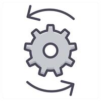 Configuration and gear icon concept vector