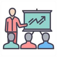 Business Presentation and grapic icon concept vector