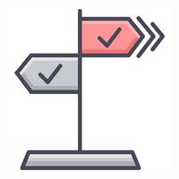 Directions and way icon concept vector