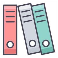 Files and office icon concept vector