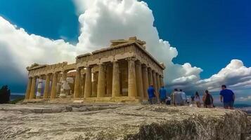 The parthenon in athens, greece photo