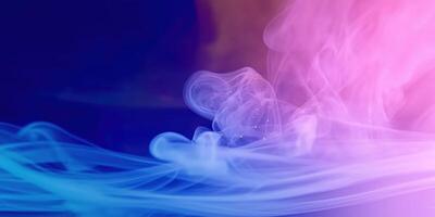 Abstract colorful smoke swirls, ethereal art photo