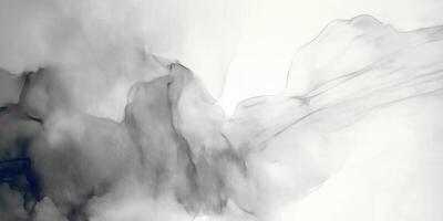 Abstract grayscale ink art, fluid design photo