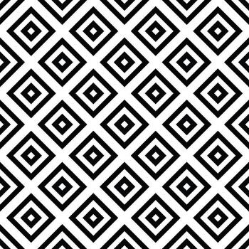 Seamless Geometric Pattern with Black and White Diamond Shapes Abstract Design vector