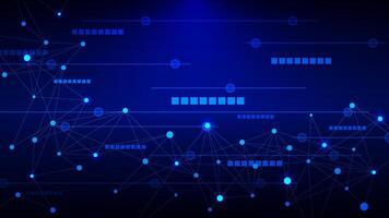 Abstract digital technology background with connecting points and lines, symbolizing fast digital network connection and communication concept vector