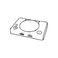 A drawing of a game console vector