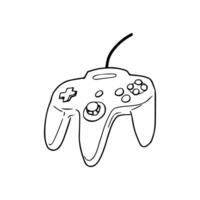 A drawing of a game controller vector
