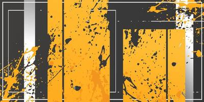 A grunge background with paint splatters and stripes vector