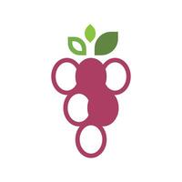 Grape Logo Template Icon vector