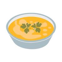 Isolated French onion soup on a white background hand drawn vector