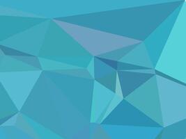 an abstract geometric background with shades of blue and turquoise. Triangular shapes and polygonal patterns overlap to create a modern, low-poly design. vector