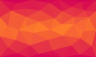 Abstract triangle pattern background texture. geometric low polygon pink and orange gradient design for wallpaper, greeting, banner, page surface, business, presentation, advertising vector