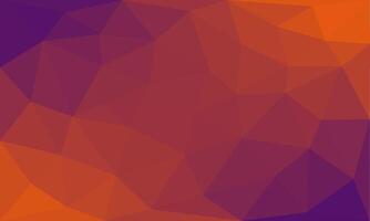 Abstract geometric pattern background. Modern polygon shapes with purple and orange gradient texture vector