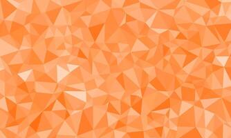 Abstract irregular polygon background in light orange color. Flat triangle pattern design element vector