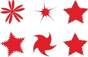 Sparkles and Stars Minimalist Icon Set featuring sleek designs, clean lines, and subtle details on a crisp white background for a modern look. vector