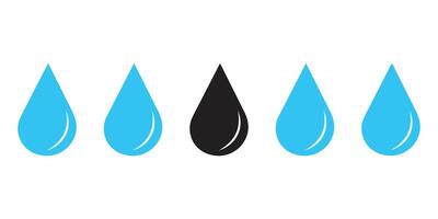 A illustration of an water drop icon symbol on white background vector