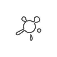 stain thin outline icon design good for web or mobile app vector