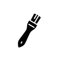 small Paint brush solid icon design good for web or mobile app vector