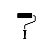 Paint roller solid icon design good for web or mobile app vector