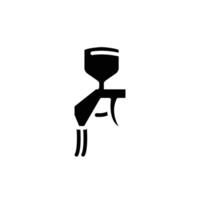Car Paint Spray Gun solid icon design good for web or mobile app vector