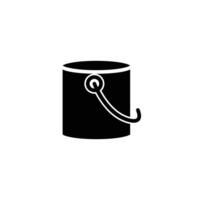 Paint Bucket solid icon design good for web or mobile app vector