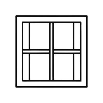 Window Outline Outline Vector Art, Icons, and Graphics for Free Download