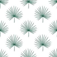 Seamless pattern with tropical leaves doodle for decorative print, wrapping paper, greeting cards, wallpaper and fabric vector