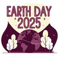 Celebrating Earth Day in 2025 with a focus on our planet vector