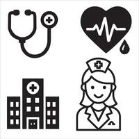 Abstract Healthcare and Medicine Icons vector