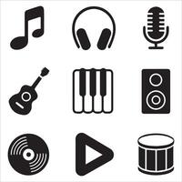 Dynamic Entertainment and Media Icons vector