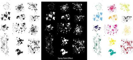Spray Paint Effect, Paint Splatter Texture vector